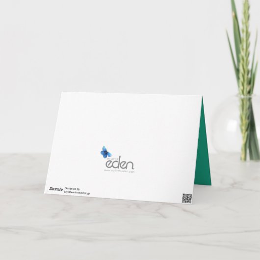 55周年記念エメ結婚ラルドグリーンハートカード カード (裏面)