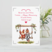 55周年記念ギフトカード 招待状 (スタンド正面)