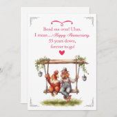 55周年記念ギフトカード 招待状 (正面/裏面)