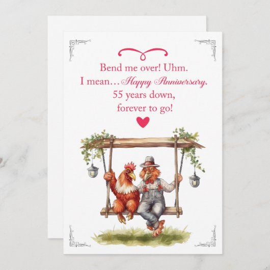 55周年記念ギフトカード 招待状 (正面/裏面)