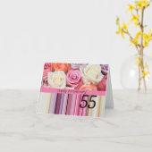 55周年記念バラ カード (黄色い花)