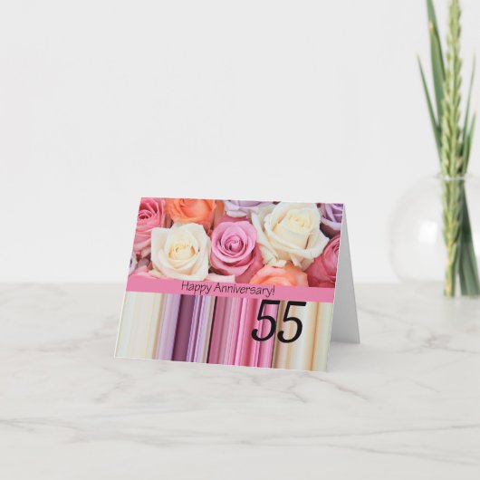 55周年記念バラ カード (正面)