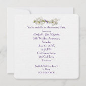 55周年記念パーティーラベンダーリース 招待状 (裏面)