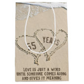 55周年記念ビーチハート中抱き枕 ミディアムペーパーバッグ (正面)