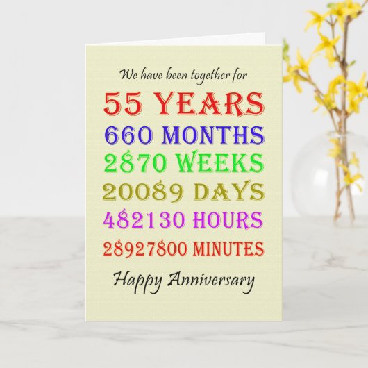 55周年記念マイルストーンカード カード (黄色い花)