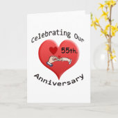55周年記念日 カード (黄色い花)