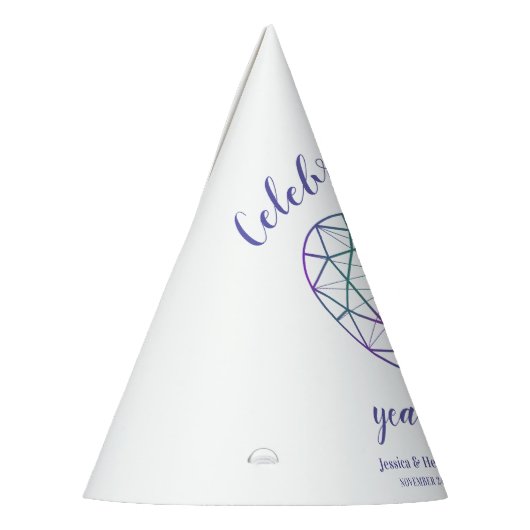 55周年記念結婚アレキサンドライトパーティー帽子 パーティーハット (左)