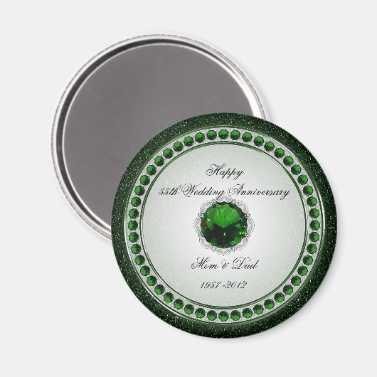 55周年記念結婚磁石 マグネット (正面/裏面)