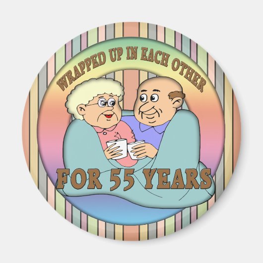 55周年記念結婚贈り物 マグネット (正面)