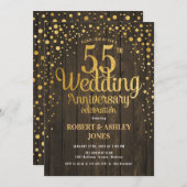 55周年記念　木と金 招待状 (正面/裏面)