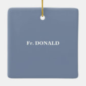 55周年調整のパーソナライズおめでとう セラミックオーナメント (裏面)