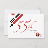 55周年（おしゃれな鳥） 招待状 (正面)