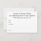 55周年（鳥の飾り） 招待状 (裏面)