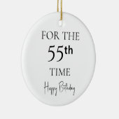 55回目の誕生日おめでとう セラミックオーナメント (右)