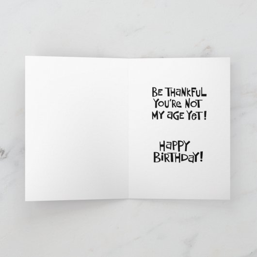 55回目の誕生日 カード (内部)