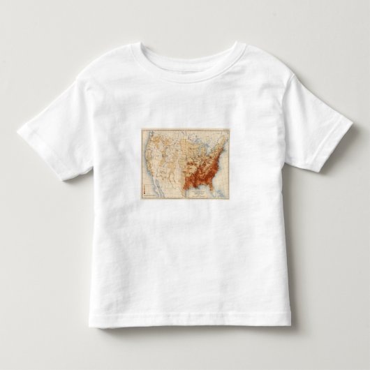 55密度の黒人の人口 トドラーTシャツ (正面)