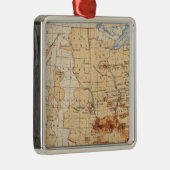 55密度の黒人の人口 メタルオーナメント (右)