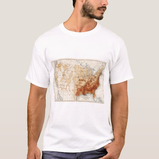 55密度の黒人の人口 Tシャツ (正面)
