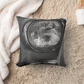 55山形ヘッドライトのグレースケール クッション (ブランケット)