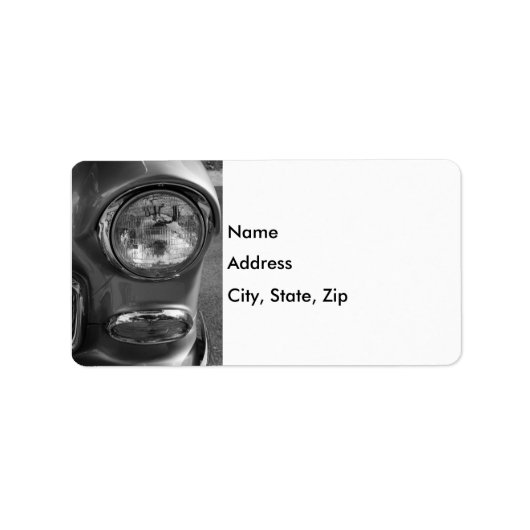 55山形ヘッドライトのグレースケール ラベル (正面)