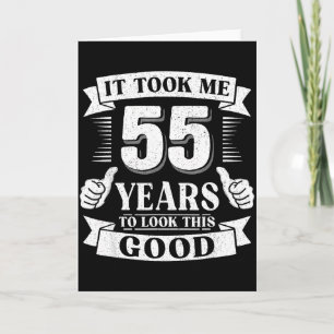 55年かけてこの良さを手に入れた 55歳の誕生日 カード