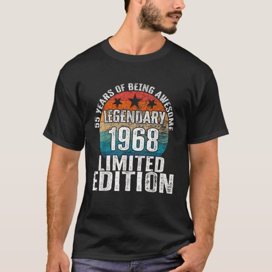 55年のヴィンテージ素晴らし1968限定Edi Tシャツ (正面)