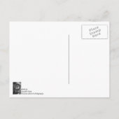 55年シボレー ヘッドライト グレースケール ポストカード (裏面)