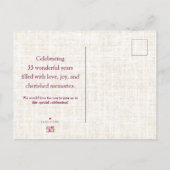 55年フラワーズフローラリネン55誕生日 案内ポストカード (裏面)