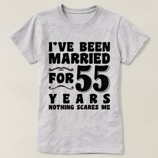 55年目の結婚記念日プレゼント Tシャツ (デザイン正面)