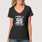 55歳のサルカスティック・ミーム 楽しい55歳の誕生日 Tシャツ (正面)