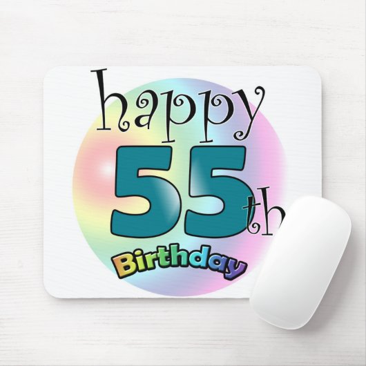 55歳の誕生日おめでとうございます マウスパッド (マウス)