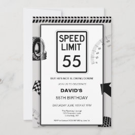 55歳の誕生日おめでとう スピードリミット55 招待状