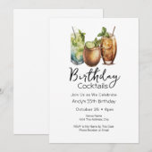 55歳の誕生日カジュアル招待状 招待状 (正面/裏面)