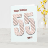 55歳の誕生日カード カード (黄色い花)