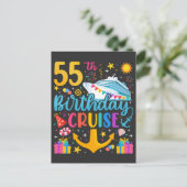 55歳の誕生日クルーズ バースデーパーティー ポストカード (スタンド正面)