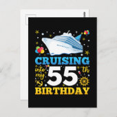 55歳の誕生日パーティーに突入 ポストカード (正面/裏面)