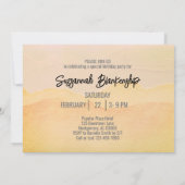 55歳の誕生日パーティー　パステル・ウォーターカラー 招待状 (裏面)