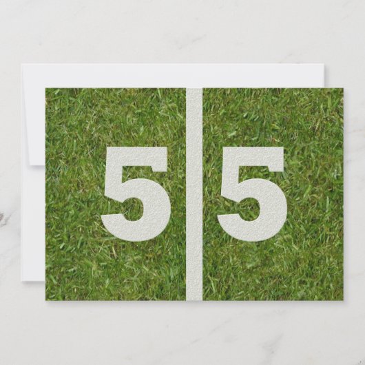 55歳の誕生日パーティー! 招待状 (正面)