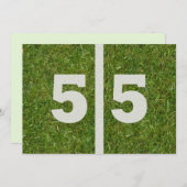 55歳の誕生日パーティー! 招待状 (正面/裏面)