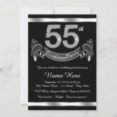 55歳の誕生日パーティー 招待状 (正面)