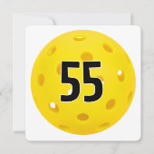 55歳の誕生日ピックルボールパーティー 招待状 (正面)