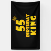 55歳の誕生日王への55歳の誕生日プレゼント 横断幕 (縦)