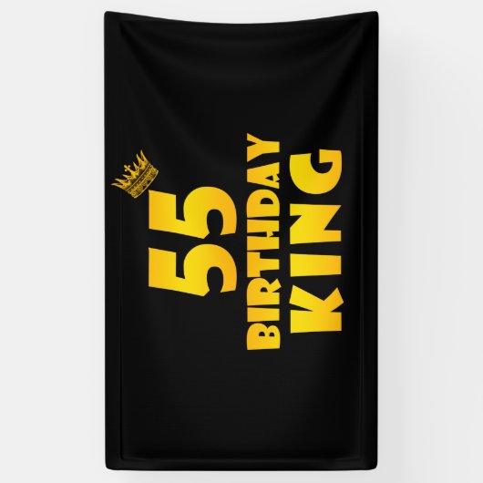 55歳の誕生日王への55歳の誕生日プレゼント 横断幕 (縦)
