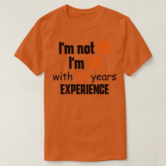 55歳の誕生日1 Tシャツ (デザイン正面)