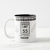 55歳の誕生日 ツートーンマグカップ (左)