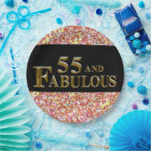 55歳の誕生日 ペーパープレート (パーティー)