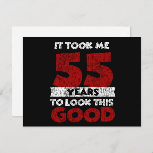 55歳の誕生日 私を美しく見せてくれた 55歳の誕生日 ポストカード (正面/裏面)