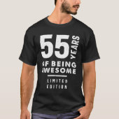55歳の贈り物 | 55誕生日ギフトアイディア Tシャツ (正面)