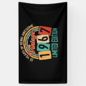 55歳のBEは1967年素晴らし55誕生日 横断幕 (縦)