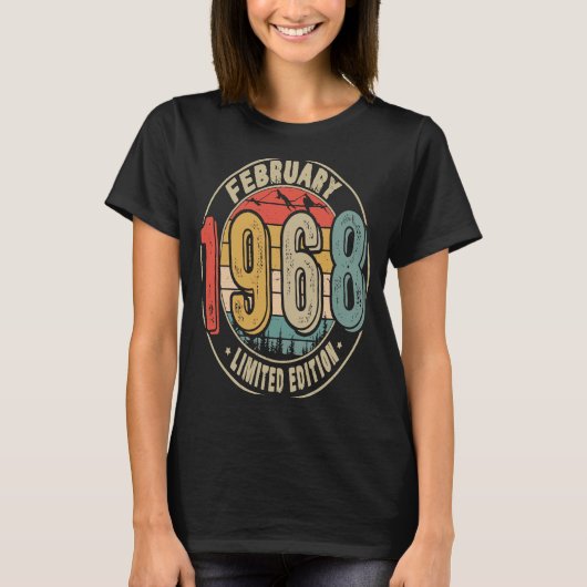 55歳ヴィンテージ素晴らし1968年2月55日Bi Tシャツ (正面)